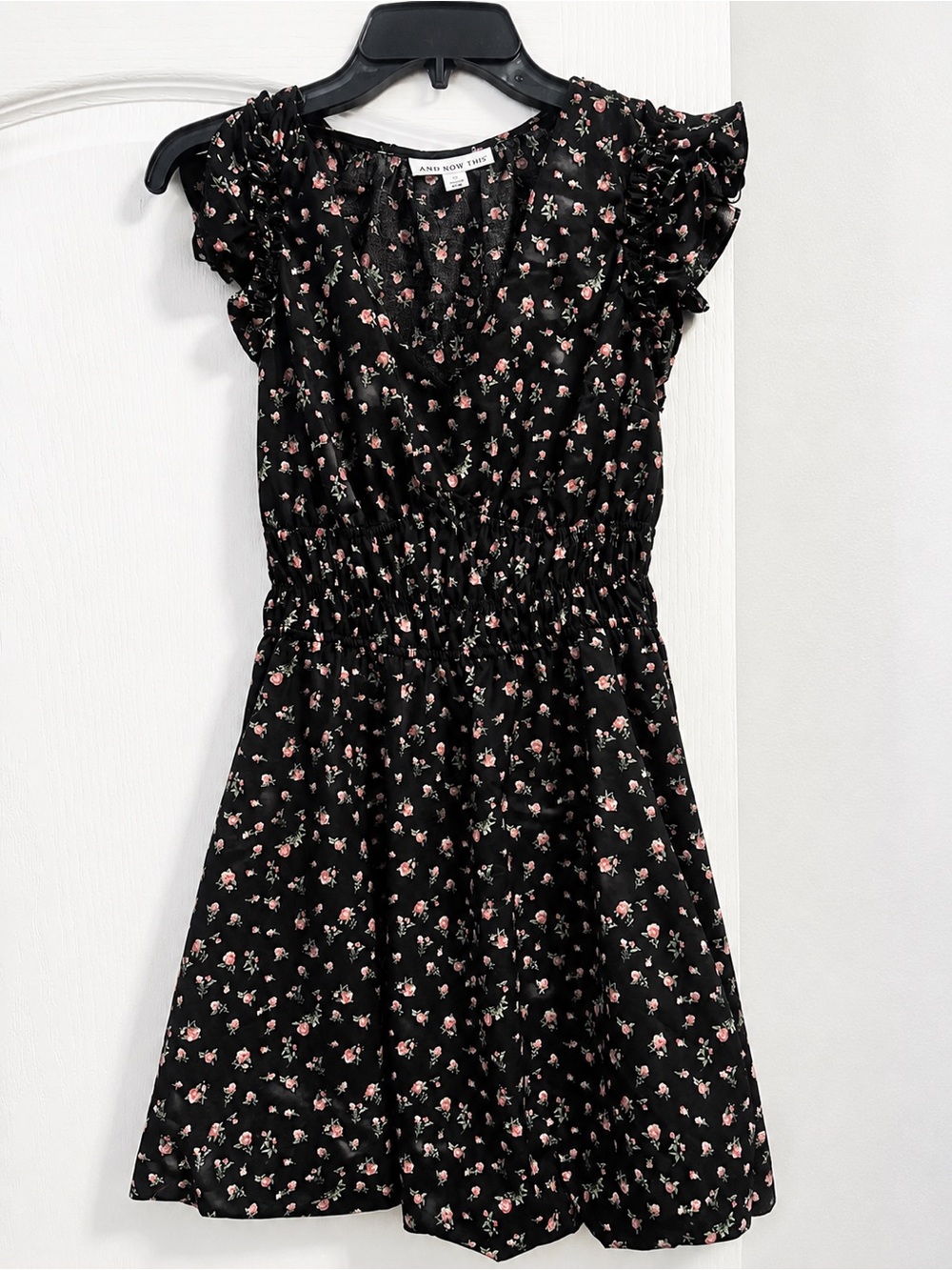 Small And Now This Black Floral Dress NWOT